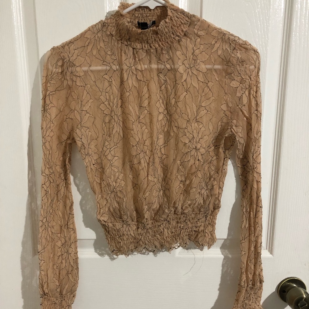 Fashion Nova mesh crop top
